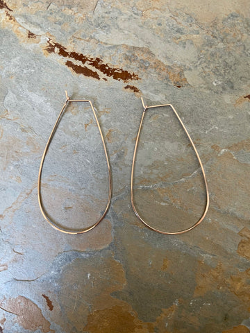 Teardrop Hoops