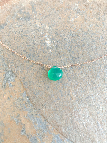 Green Chalcedony Necklace