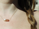 Multicolored Moonstone Necklace