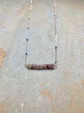 Faceted Sapphire Satellite Necklace